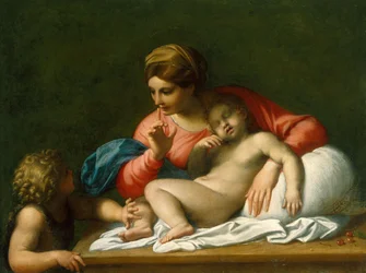 The Madonna and Sleeping Child with Saint John the Baptist (Il Silenzio)
